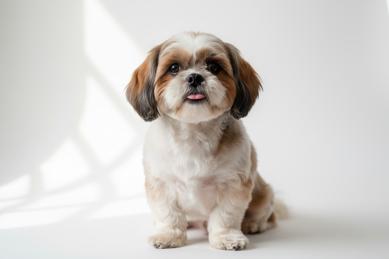 A small dog stepping easily through a soft Hale flexible flap